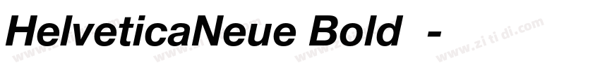 HelveticaNeue Bold 粗字体转换
